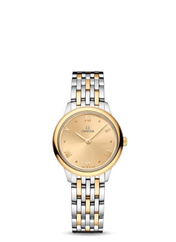 Omega De Ville Quartz 27.5 Stainless Steel - Yellow Gold / Champagne / Bracelet